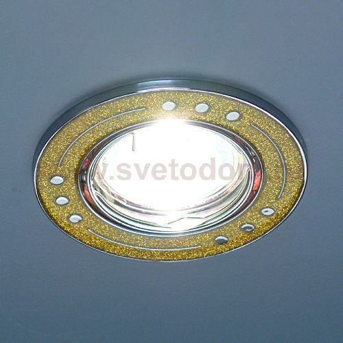 Светильник Elektrostandard 615A YL желтый блеск/хром 