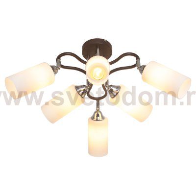 Потолочный светильник Экономсвет 6163/6CR+BR WT