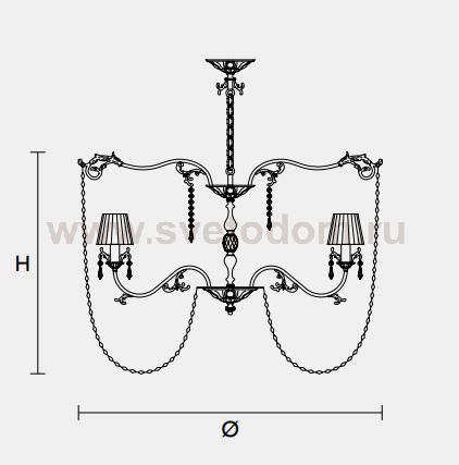 Подвесной светильник Masiero CLASSICA 6165 10