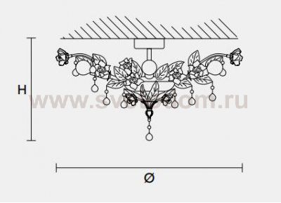 Потолочный светильник Masiero CLASSICA 6190 PL6