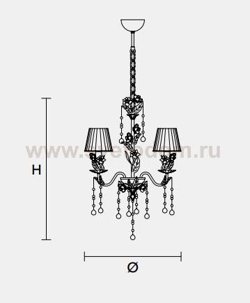 Подвесной светильник Masiero CLASSICA 6190 S3