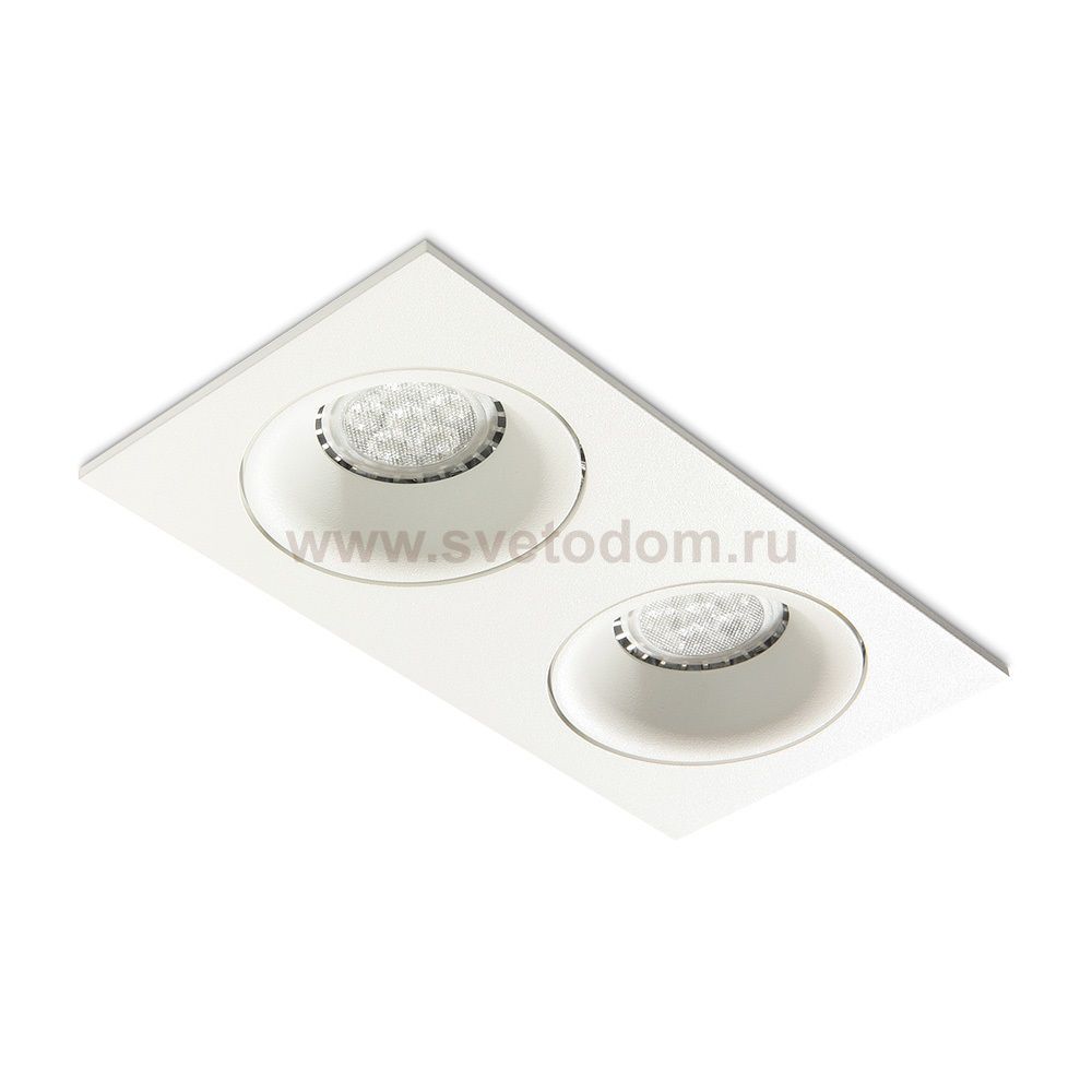 619721 белый светильник встраиваемый Italline
