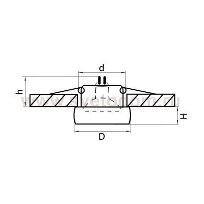 Светильник встраиваемый Lightstar 6201 Tondo