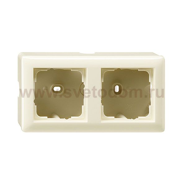 Gira S-55 Крем глянц Рамка для открытого монтажа 2-ая (G6201)