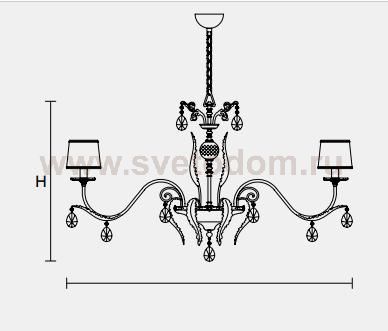 Подвесной светильник Masiero CLASSICA 6205 12