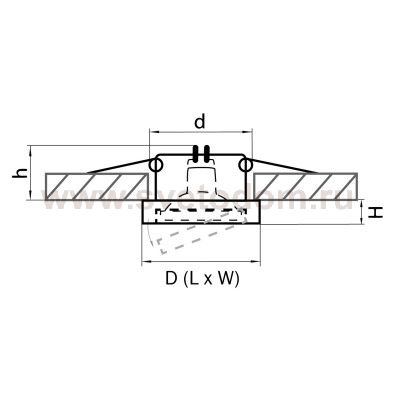 Светильник встраиваемый Lightstar 6234 Mattoni