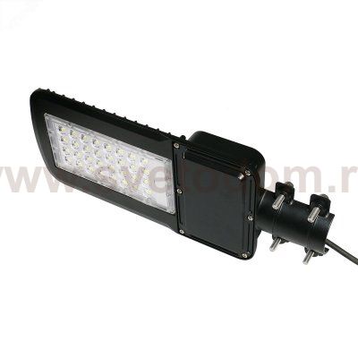 Светильник уличный Gauss Qplus 100W 12000lm 5000K 120-260V IP65 455*180*49мм черный КСС 