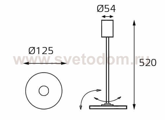 62Y411 черный светильник потолочный Italline