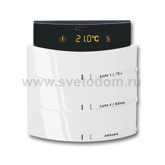 Сенсор 3-х клавишный с терморегулятором triton белый глянцевый 6300-0-1218