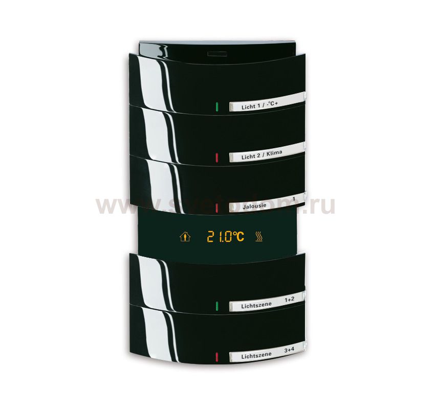 Сенсор 5-ти клавишный с терморегулятором triton черный бриллиант 6300-0-1236