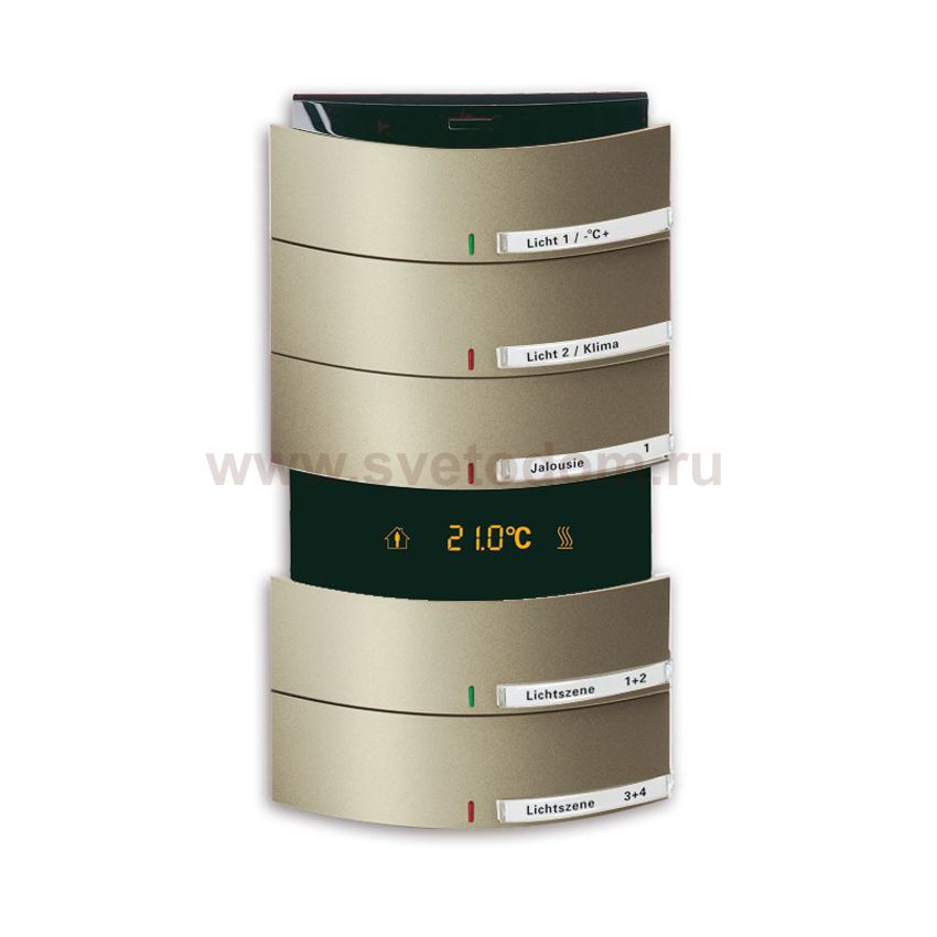 Сенсор 5-ти клавишный с терморегулятором triton палладий 6300-0-1282