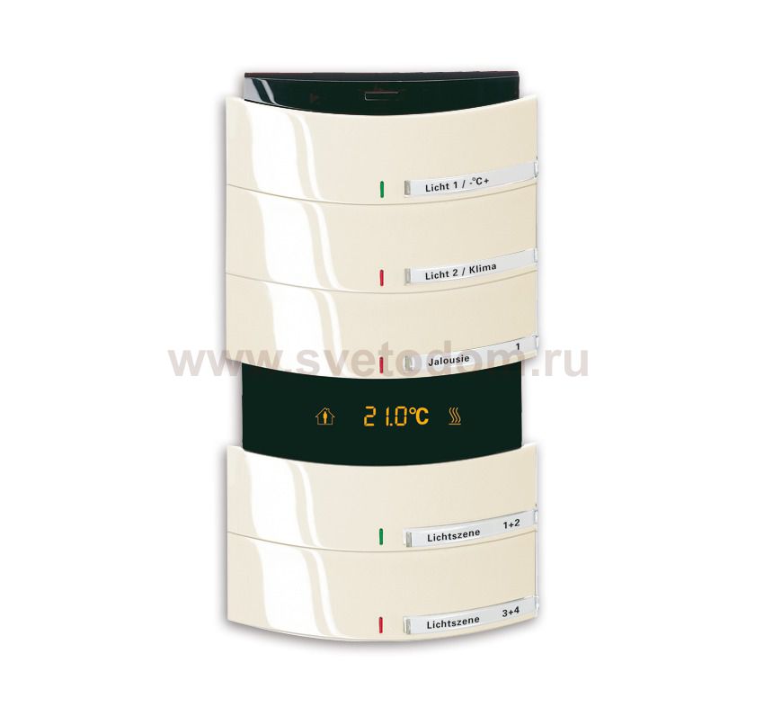 Сенсор 5-ти клавишный с терморегулятором triton слоновая кость 6300-0-1344