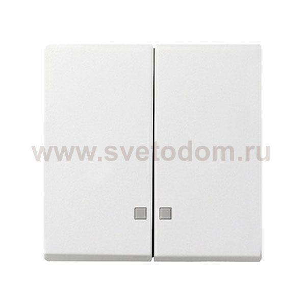 Gira S-55 Бел глянц Клавиша 2-ая с линзами подсветки (G63103)