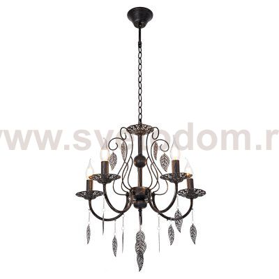 Люстра классическая Экономсвет 6327/5BK+SV