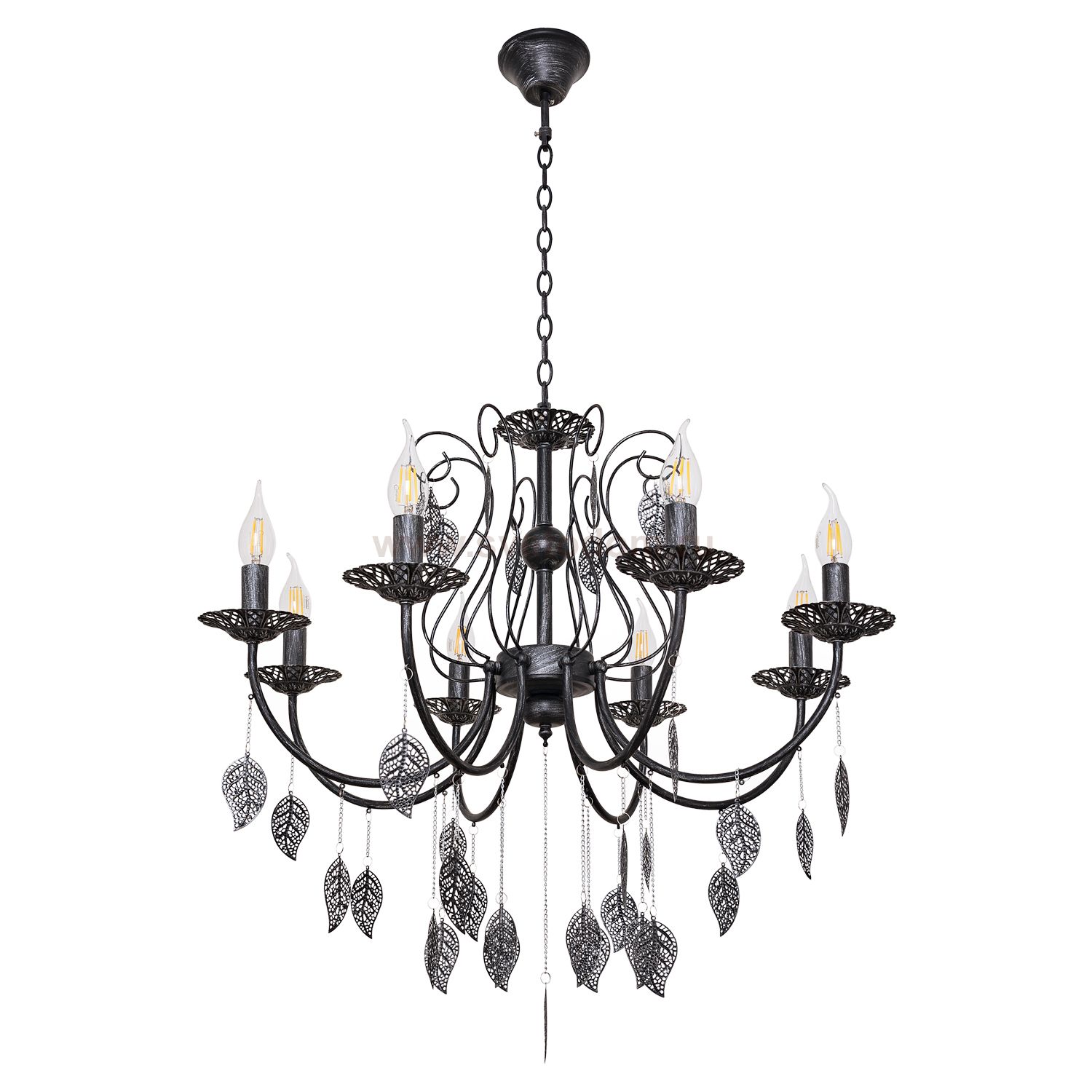 Люстра классическая Экономсвет 6327/8BK+SV