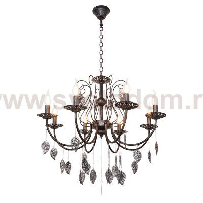 Люстра классическая Экономсвет 6327/8BK+SV