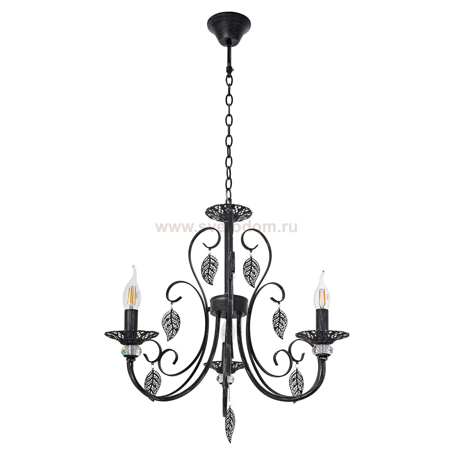 Люстра классическая Экономсвет 6328/3BK+WT