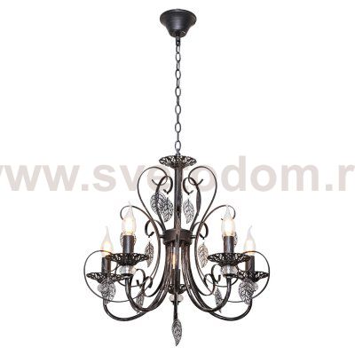 Люстра классическая Экономсвет 6328/5BK+WT