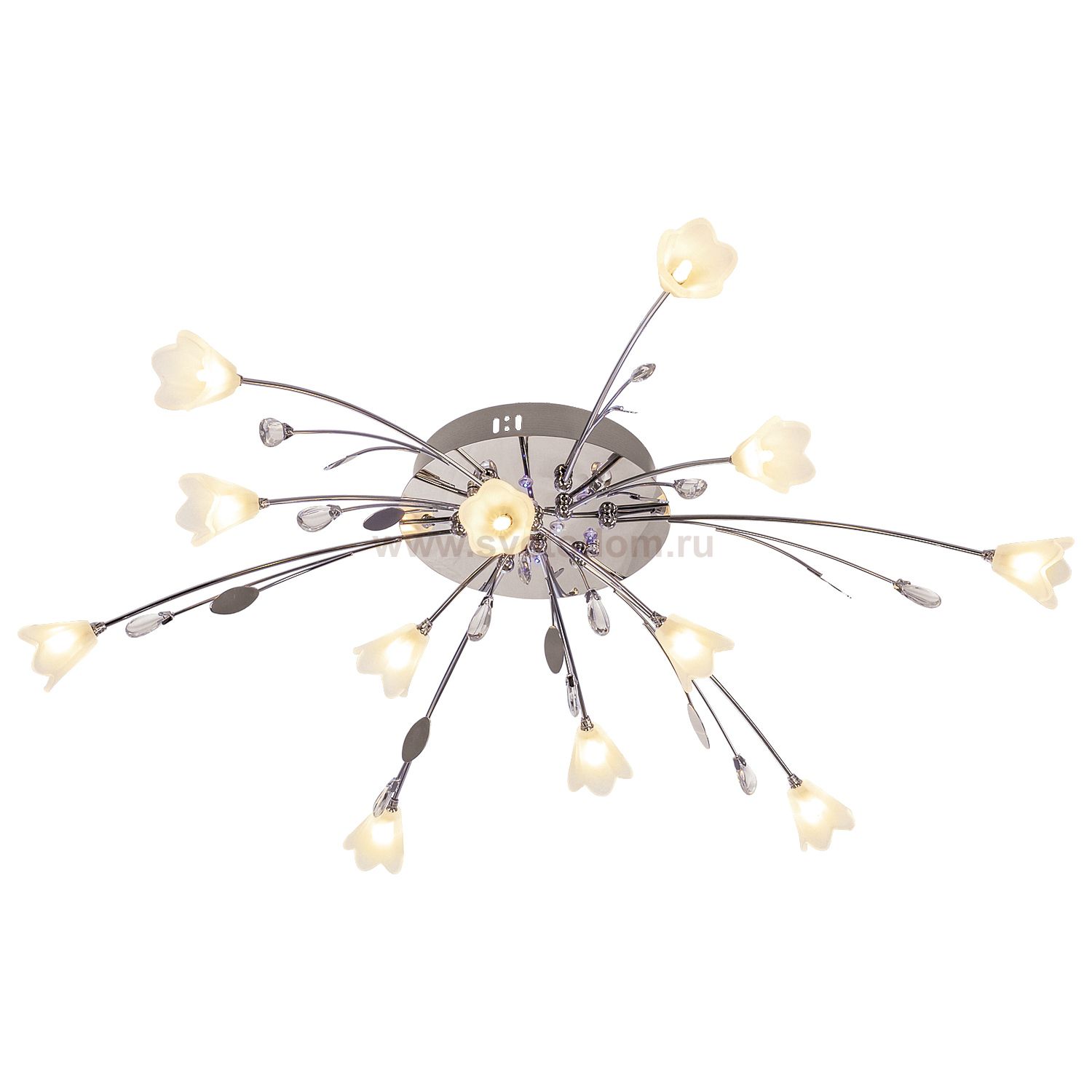 Светильник ЭкономСвет 6329/12CR RC WTBL