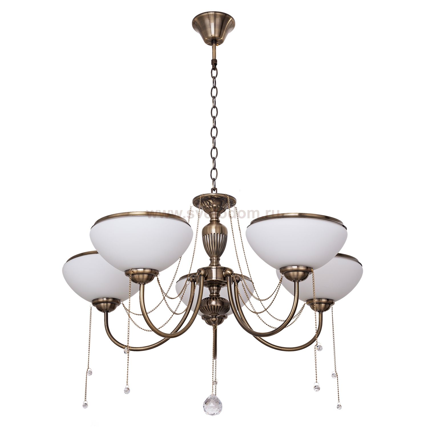 Люстра классическая Экономсвет 6329/5AB WT