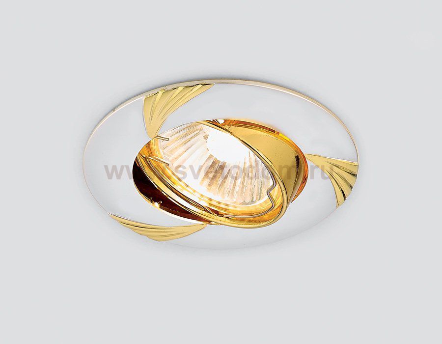 Светильник точечный Ambrella 633 PS/G перламутровое серебро/золото MR16 ORGANIC SPOT
