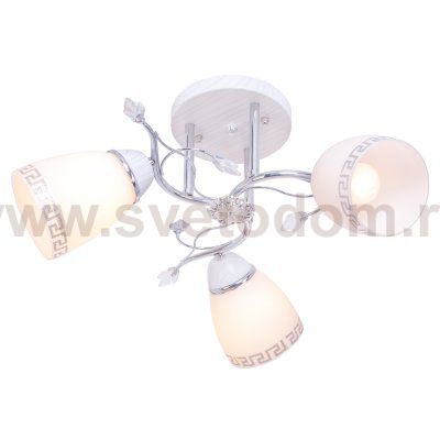 Люстра эконом Экономсвет 636GM/3CR WT