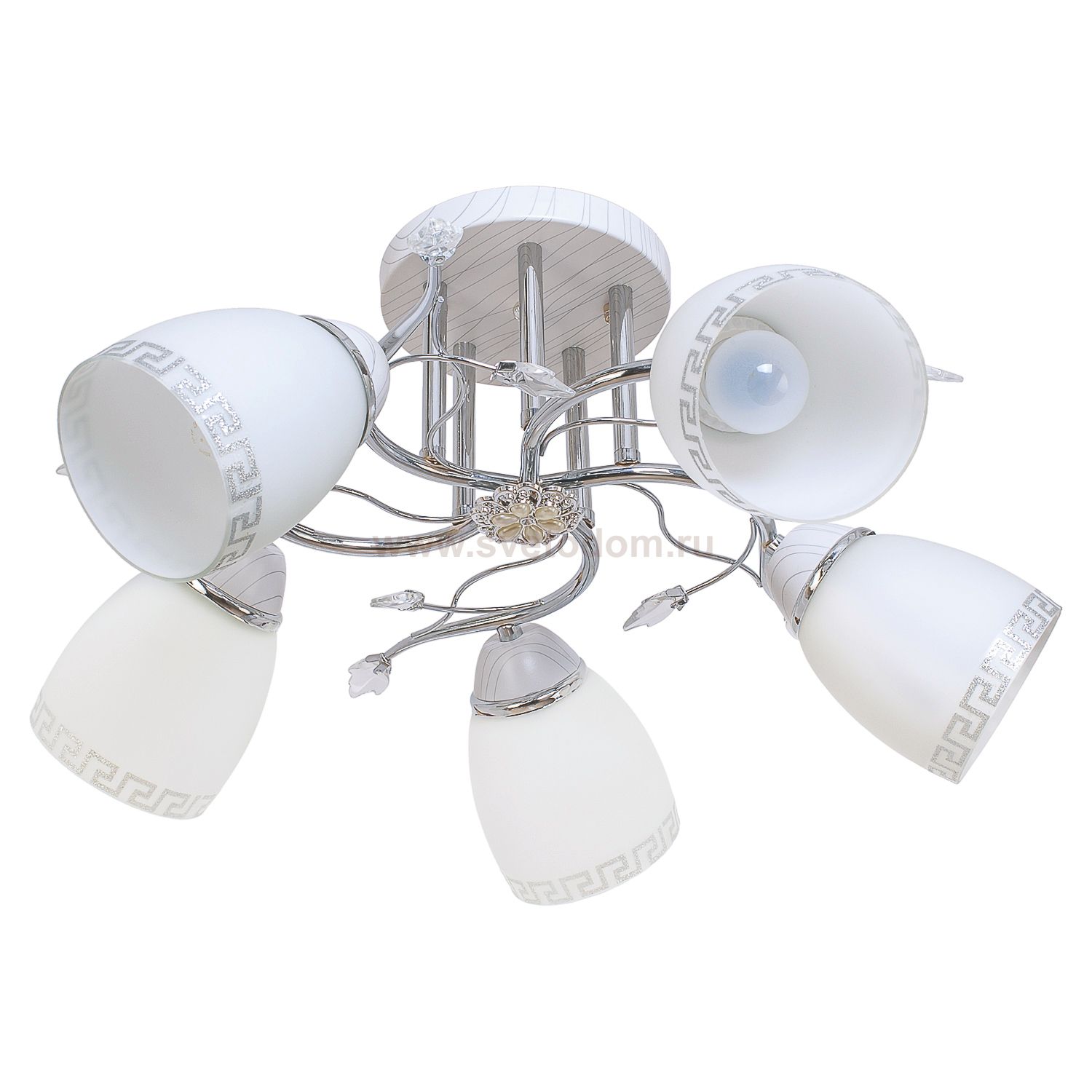 Потолочный светильник Экономсвет 636GM/5CR WT