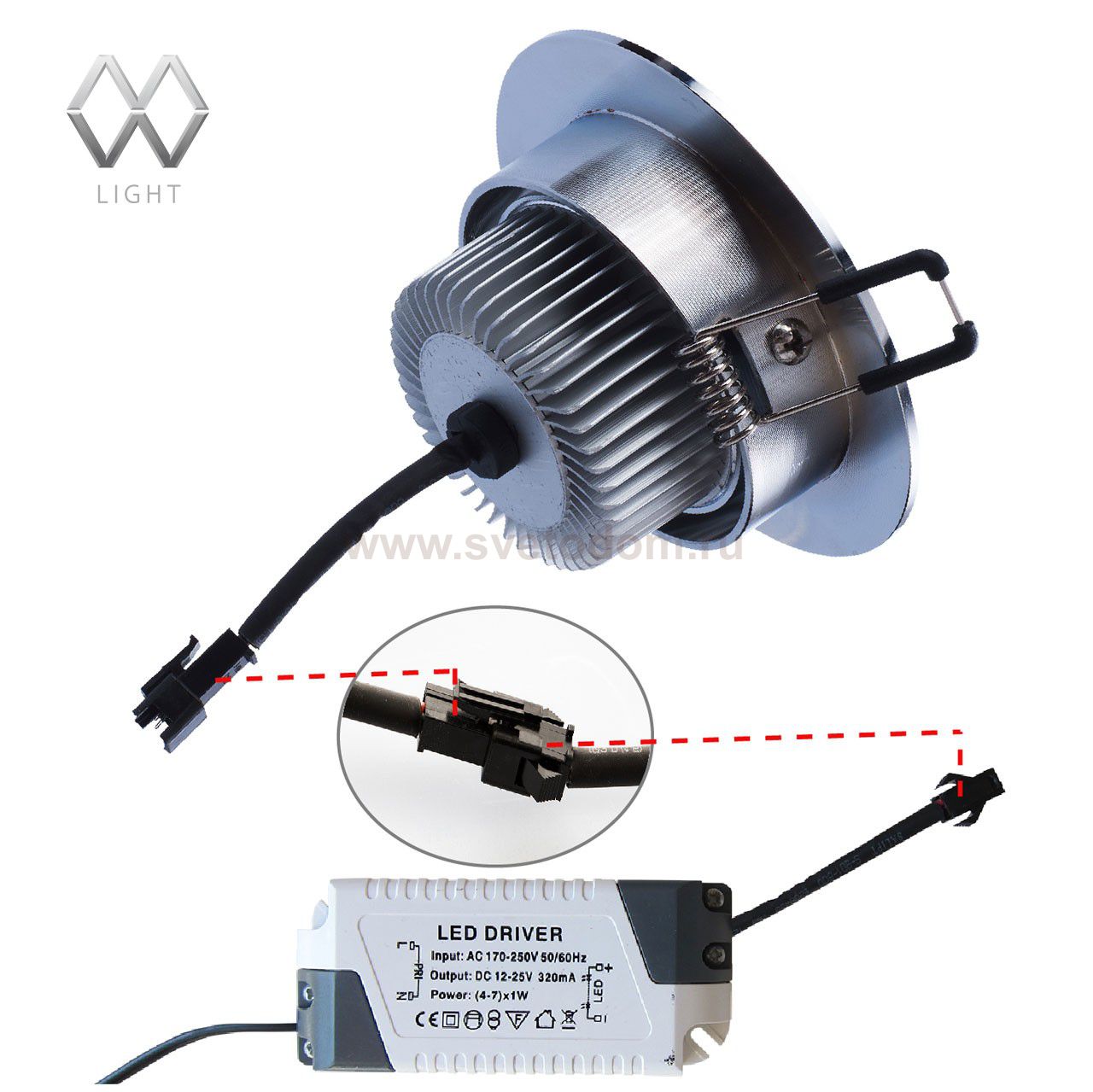 Светильник светодиодный Mw light 637012603 Круз