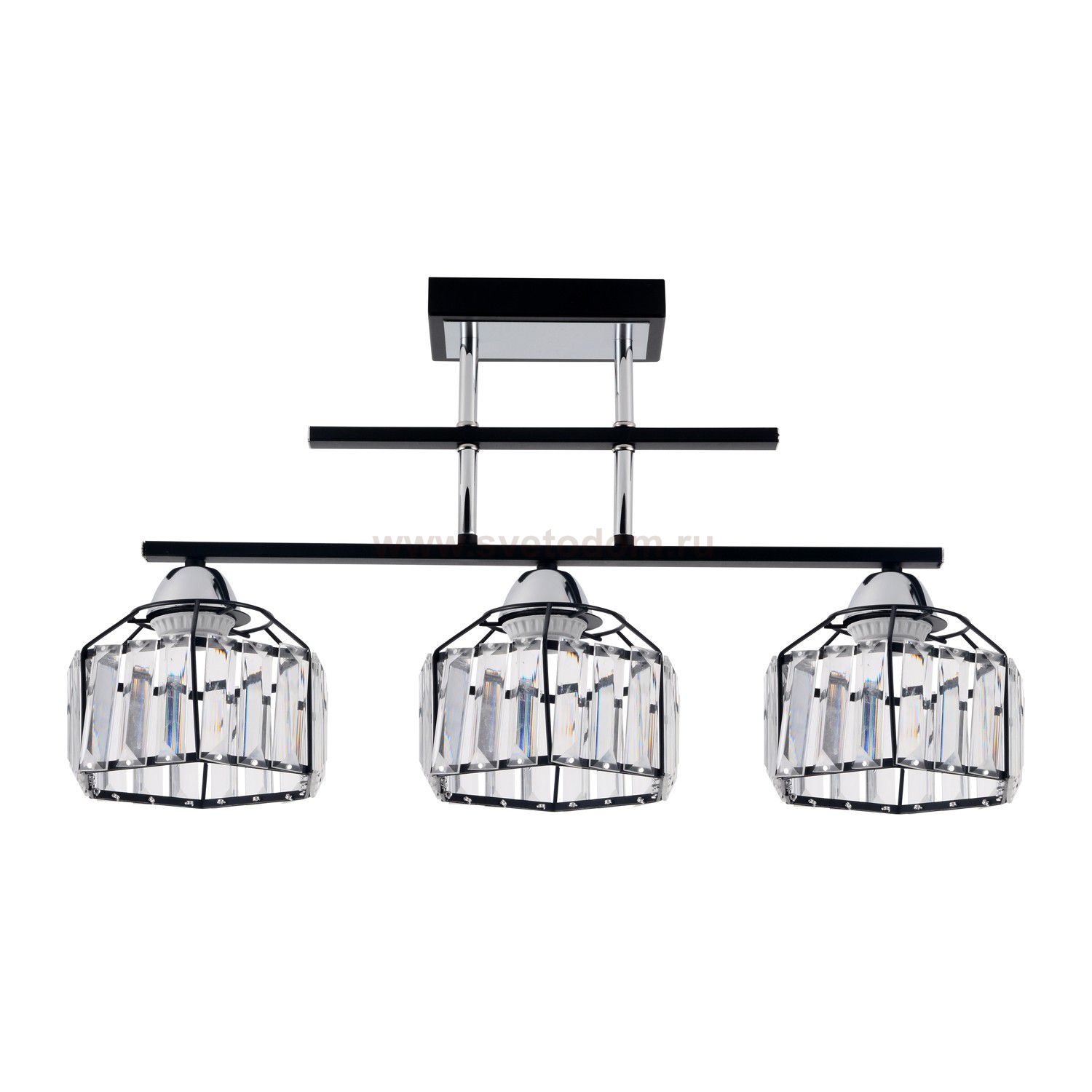 Люстра современная Экономсвет 64088/3BK+CR CL