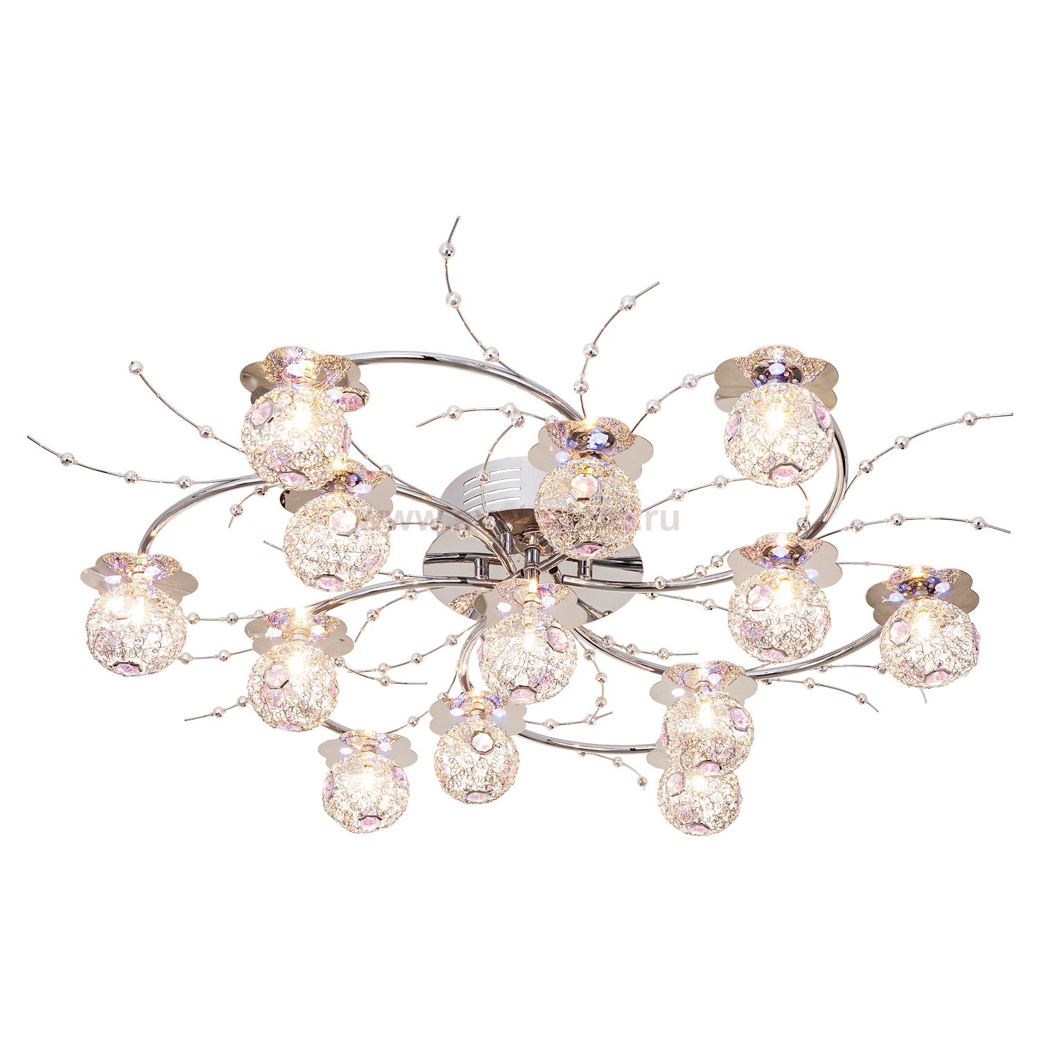 Потолочный светильник Экономсвет 6425/13CR RC WTBLLED