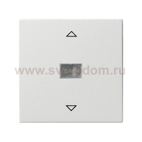 Gira S-55 Бел глянц Накладка нажимного электронного жалюзийного выключателя (G64403)
