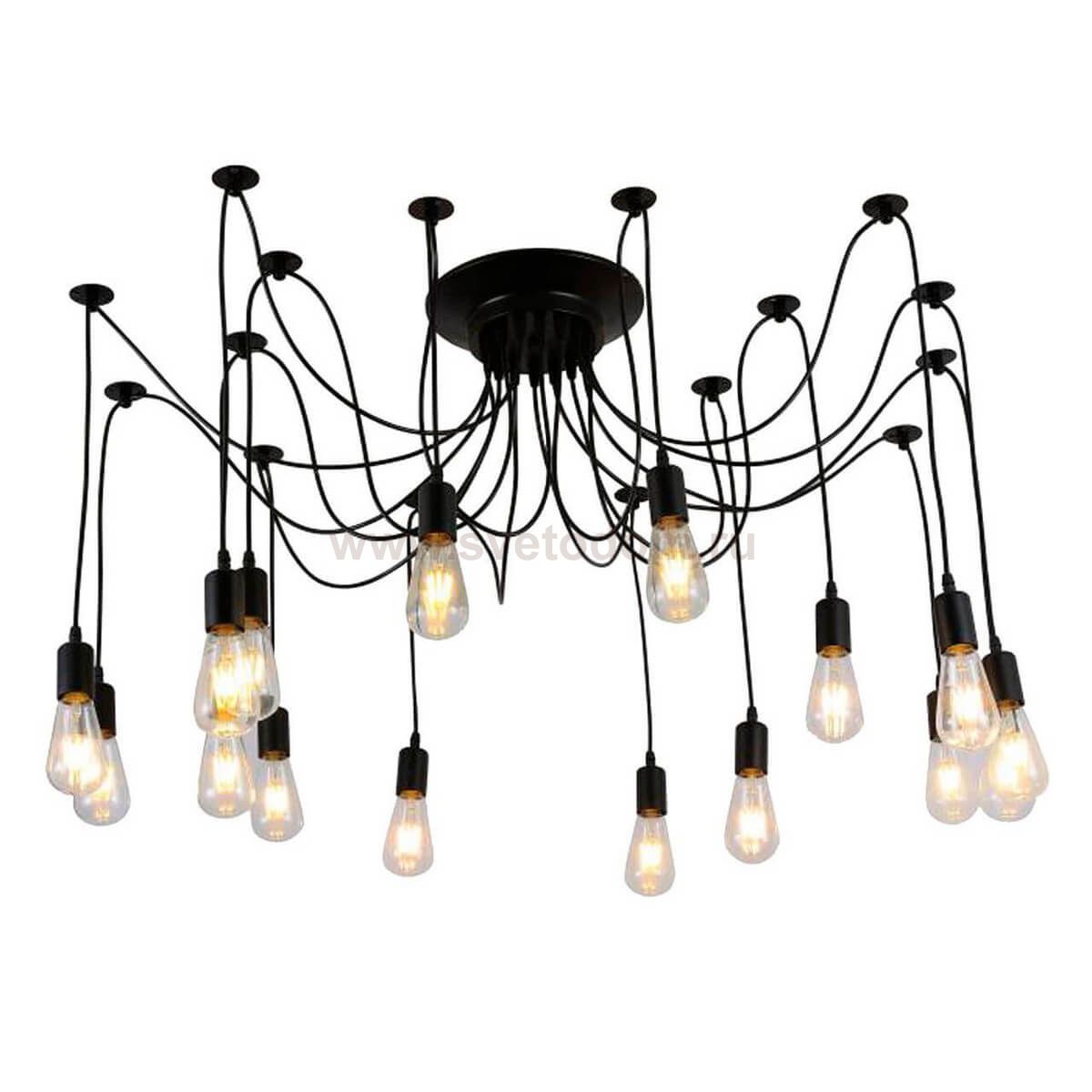 Подвесной светильник БЛИЦ черный d140 h120 E27 16*40W Kink light 6507-16ax