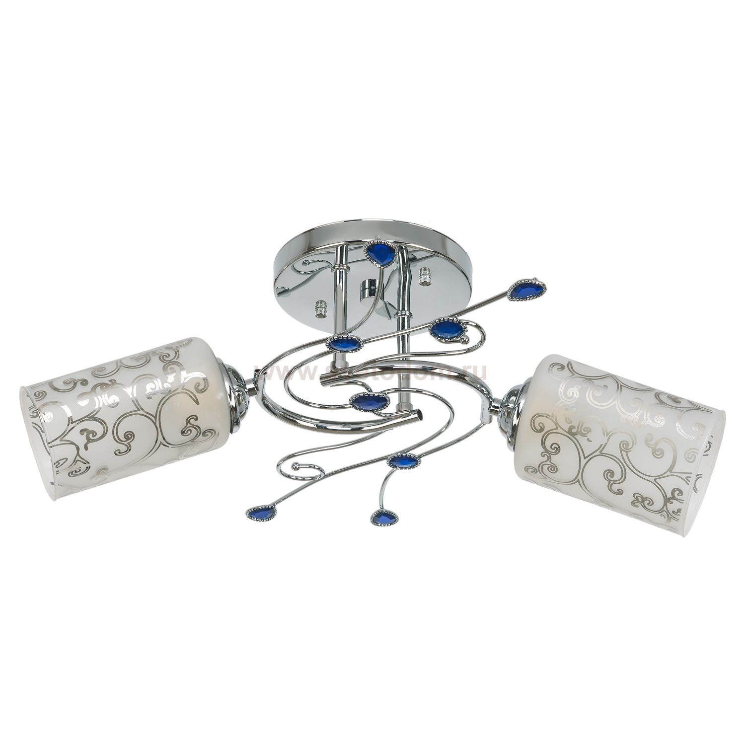 Потолочный светильник Экономсвет 6519/2B CH+BL