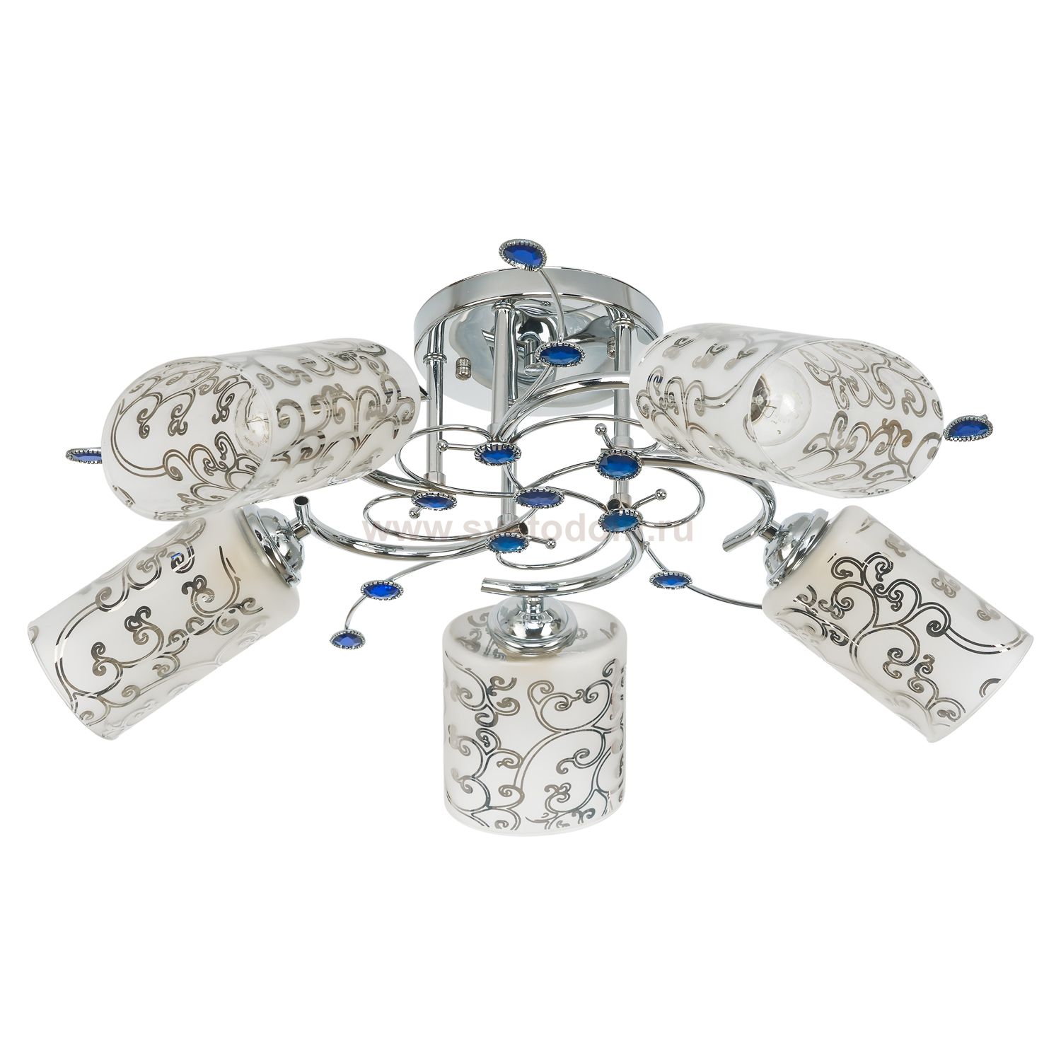 Светильник ЭкономСвет 6519/5B CH+BL