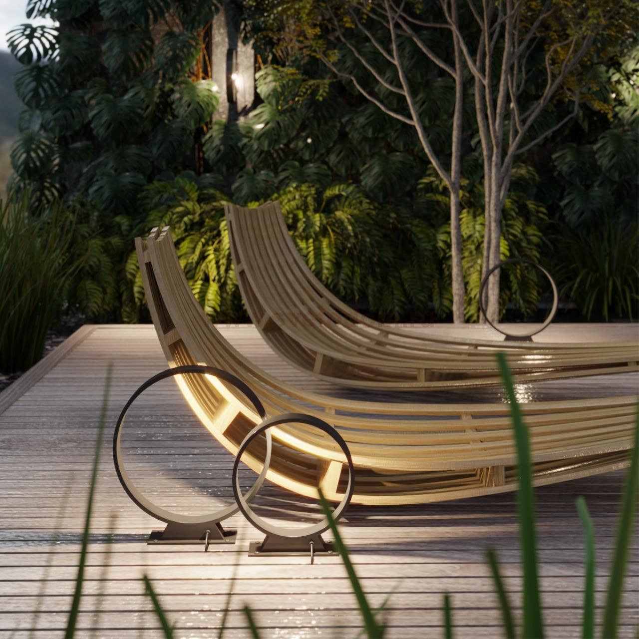 Напольный светильник Odeon Light 6615/6FL NATURE