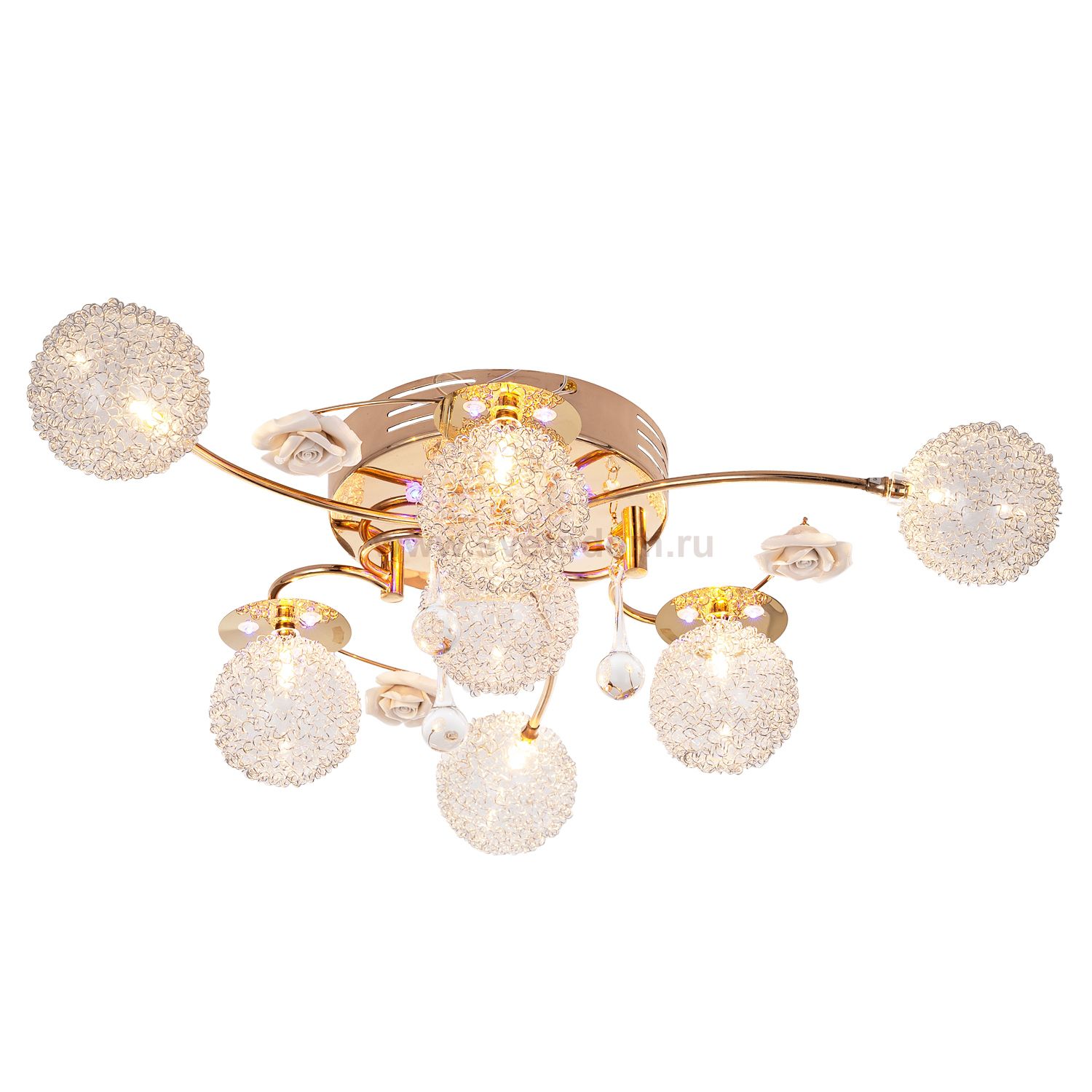 Светильник ЭкономСвет 6627/7FG RC RBLLED