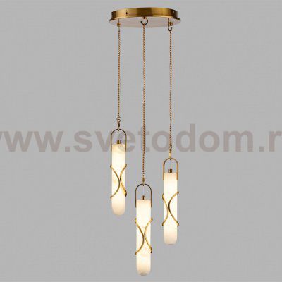 6672/30L L-VISION ODL26 Подвесной светильник  белый/алебастр/бронз/металл IP20 LED 30W 3000K 220-240V PARMA