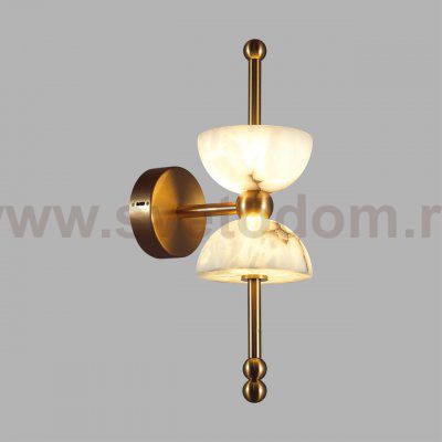 6685/7WL L-VISION ODL26 Настенный светильник  бронзовый/белый/алебастр/металл IP20 LED 7W 560Лм 3000K 220-240V FELIZ