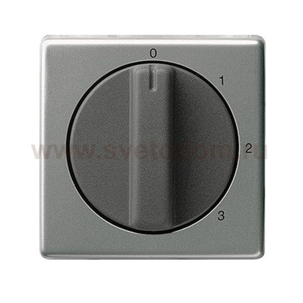Gira E22 Сталь Накладка с ручкой для трехступенчатого переключателя (G66920)