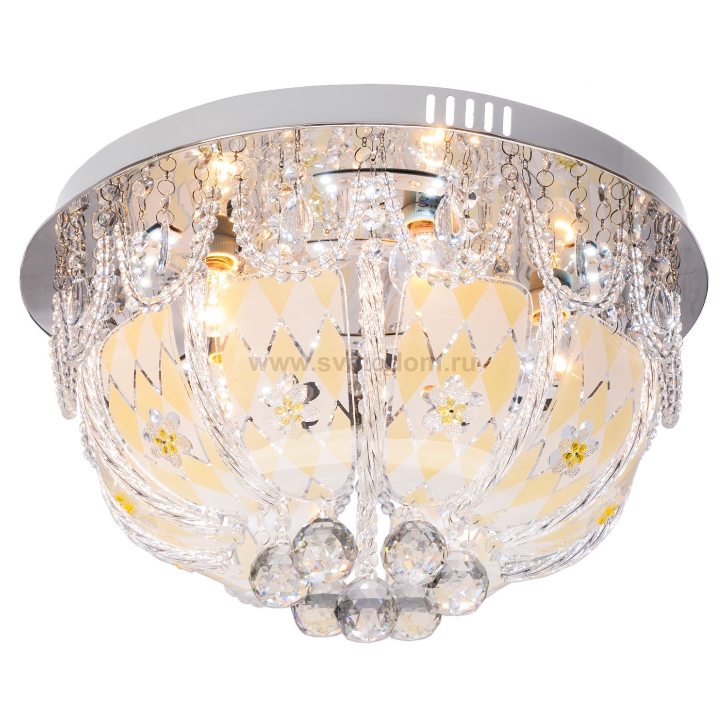 Светильник ЭкономСвет 6702/5CR RC WTLED