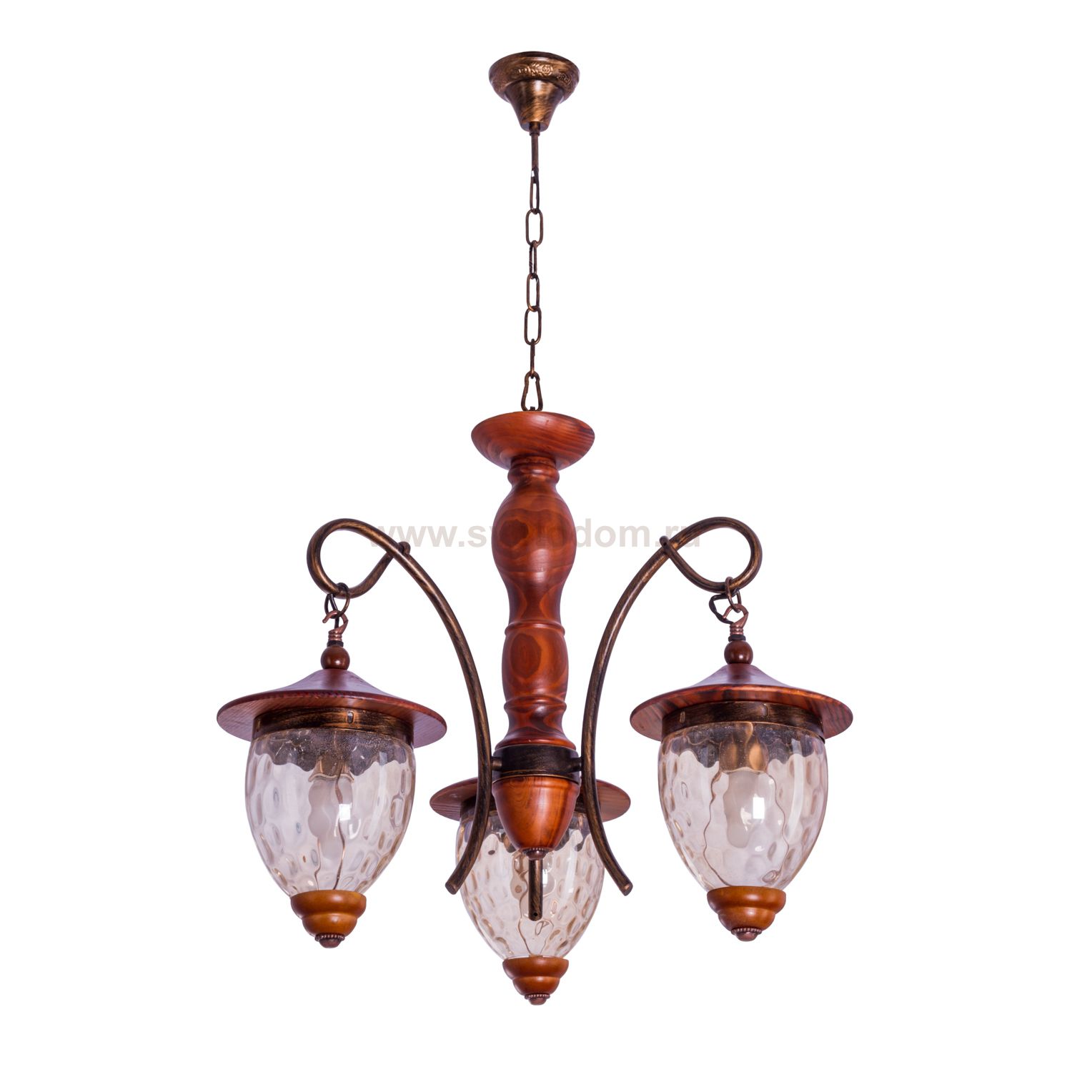 Светильник с деревом Экономсвет 6712/3H CF TEA