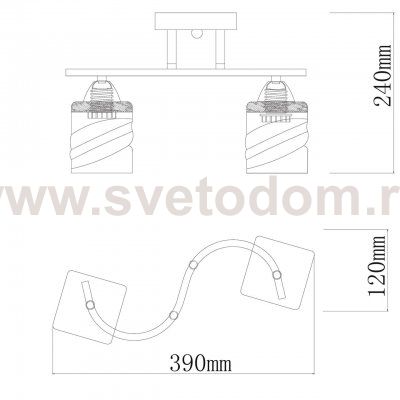 Люстра De Markt 673016802 Тетро