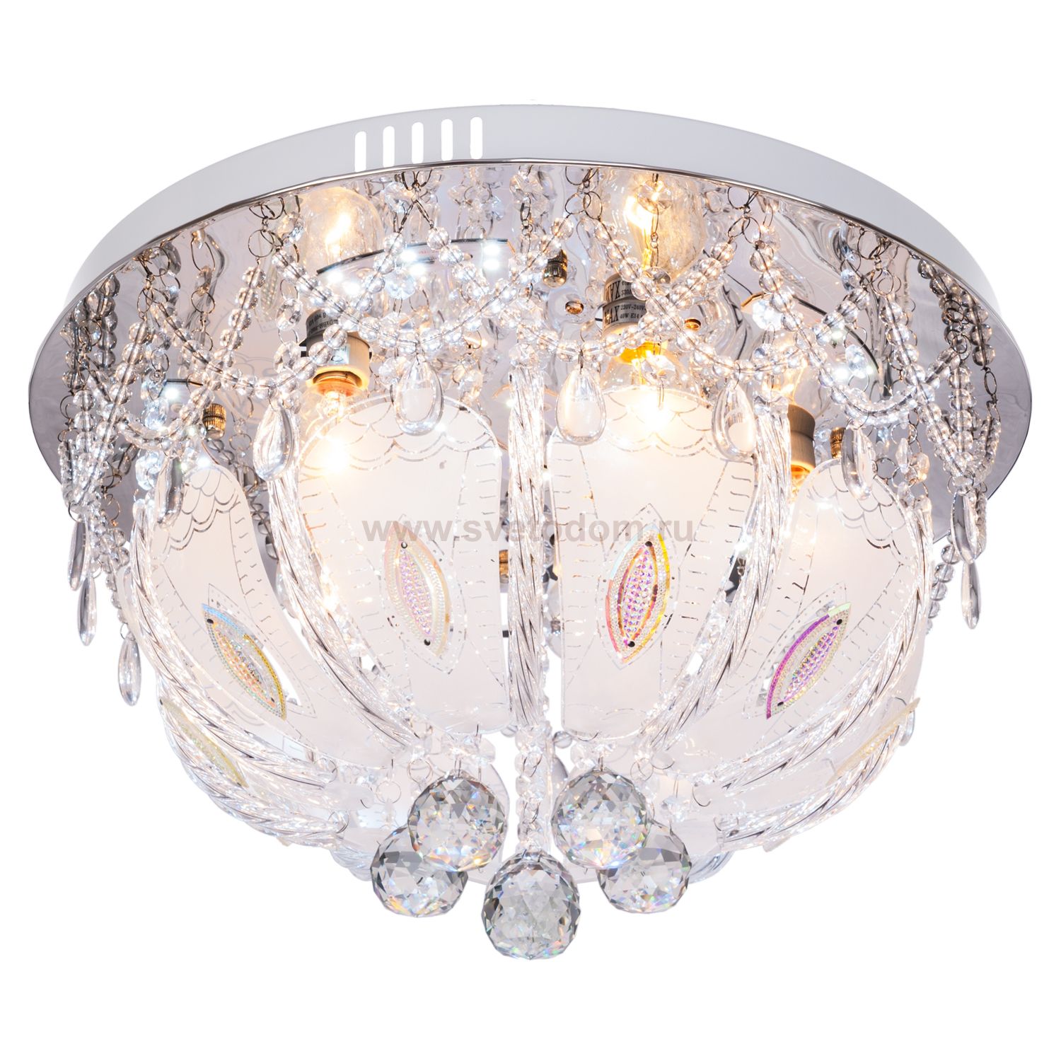 Светильник ЭкономСвет 6733/5CR RC WTLED