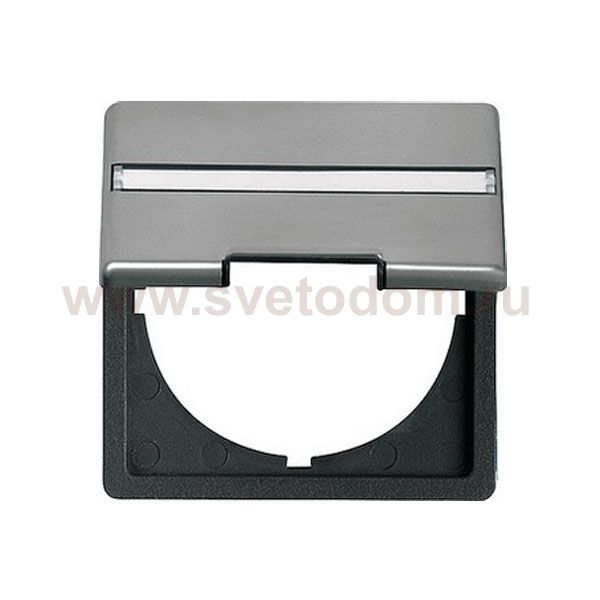 Gira E22 Сталь Промежуточная панель с вырезом 50*50 мм (G68120)