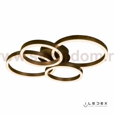 Потолочная люстра iLedex Ring-New 6815-300/400-X-T 3000-6000K Кофейный