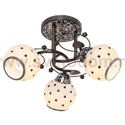 Светильник ЭкономСвет 6831/3 Pearl Bk