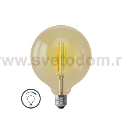 Светодиодная лампа ретро Voltega VG10-G125Gwarm8W