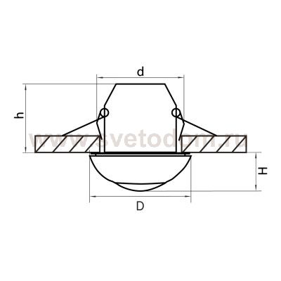 Светильник встраиваемый Lightstar 6870 Modo
