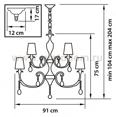 Люстра подвесная Lightstar 691151 Cappa