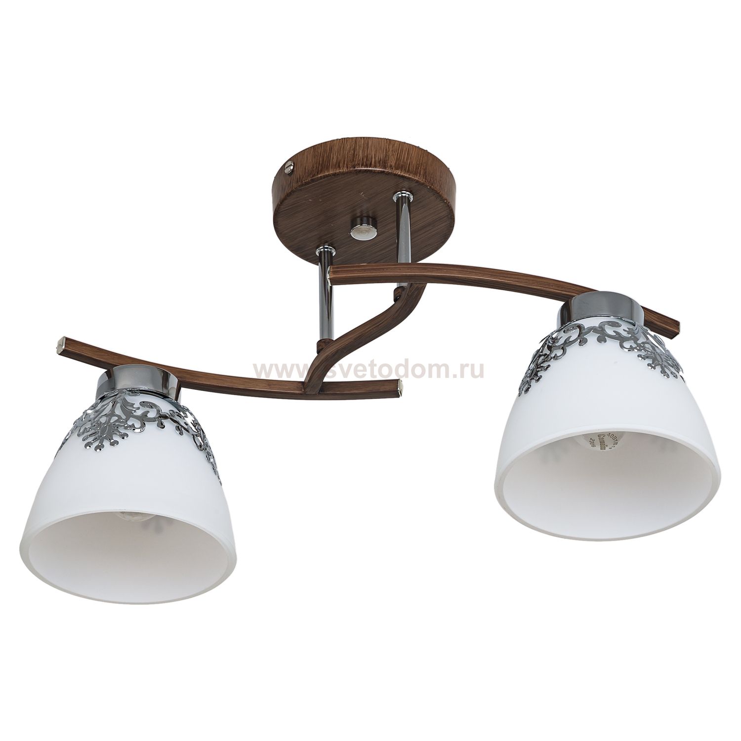 Потолочный светильник Экономсвет 6933/2WENGUE+CR WT